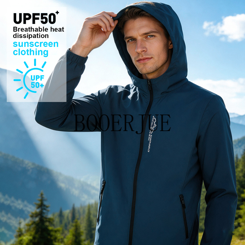 Outdoor Sport Windbreaker - Jaket Hiking Pria Tahan Air untuk