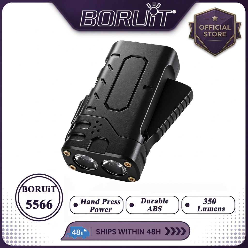 Outdoor Sport Lights - BORUIiT Senter LED EDC dengan Engkol
