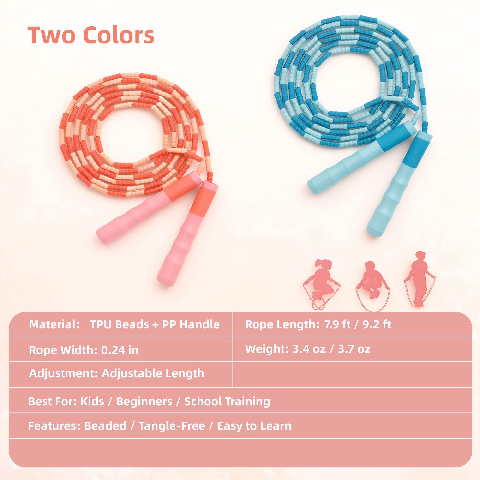 Tali Lompat Manik-manik untuk  - Speed Skipping Rope ulasan dan harga