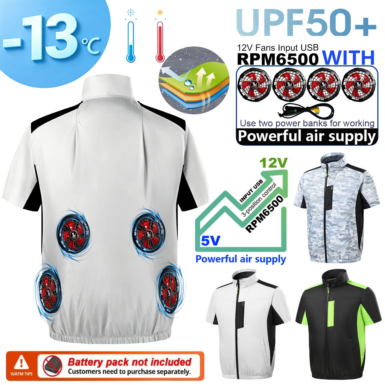 Rompi Pendingin AC Musim Panas - Outdoor Sport Windbreaker ulasan dan harga