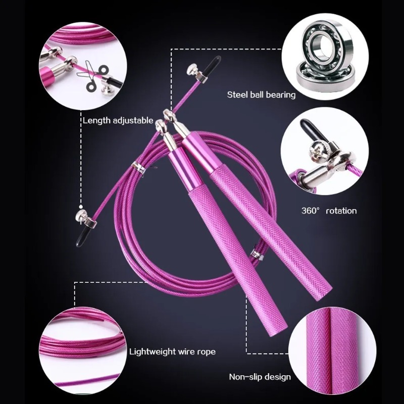 Tali Lompat Kecepatan Crossfit - Speed Skipping Rope ulasan dan harga