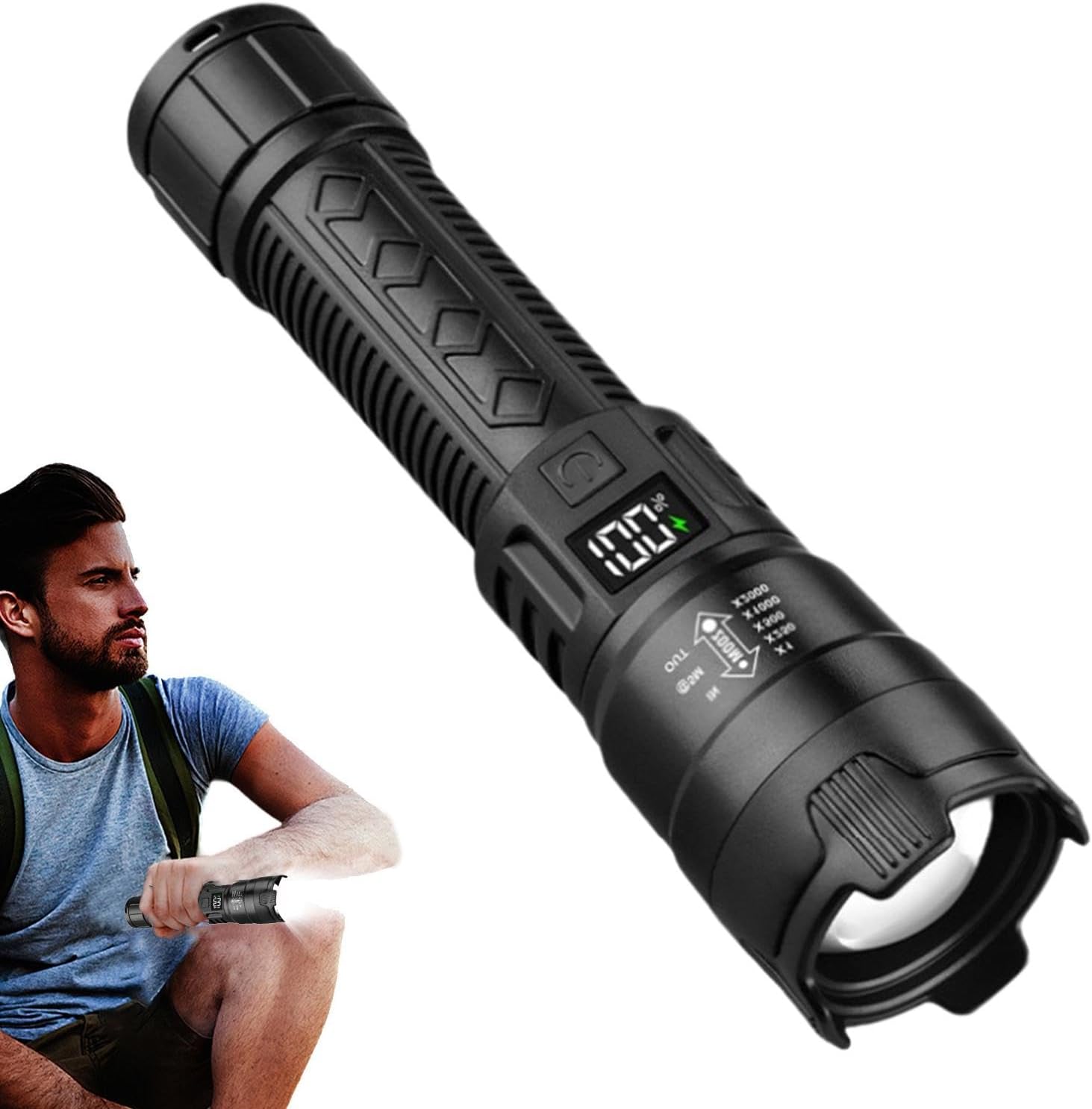 Senter LED Taktis 2000LM USB I - Outdoor Sport Lights ulasan dan harga
