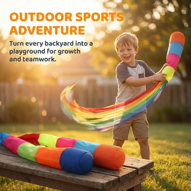 Mainan Bola Meteor Pelangi Kan - Outdoor Sport Activities For Kids ulasan dan harga