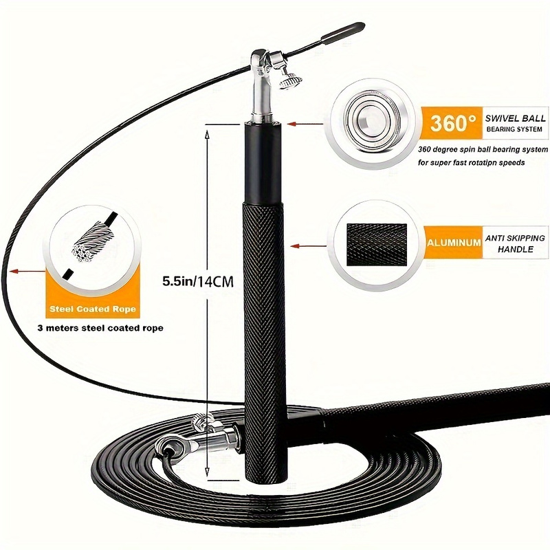 1 buah tali lompat berkecepata - Speed Skipping Rope ulasan dan harga