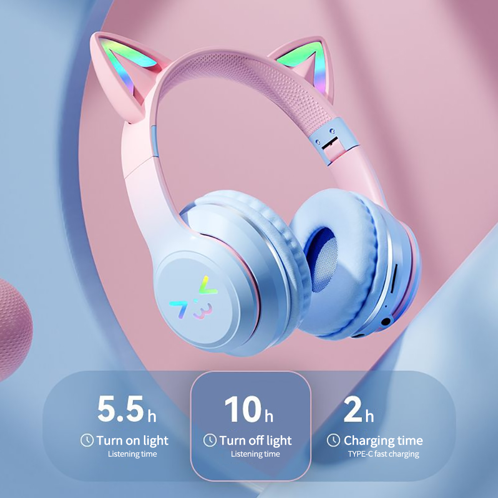 Headphone nirkabel RGB, Earpho - Outdoor Sport Activities For Kids ulasan dan harga