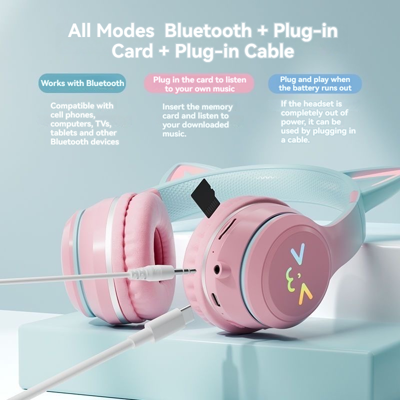 Headphone Nirkabel RGB Earphon - Outdoor Sport Activities For Kids ulasan dan harga